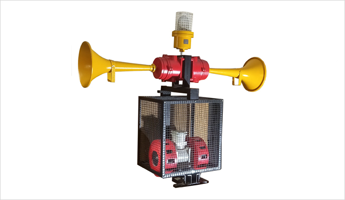 AUDIO SIREN COMBINED WITH VOICE HOOTER